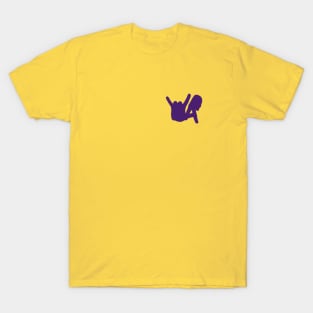 Small LA Rocks Silhouette, Purple T-Shirt